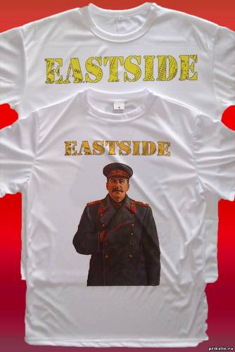 футболка со Сталиным и надписью